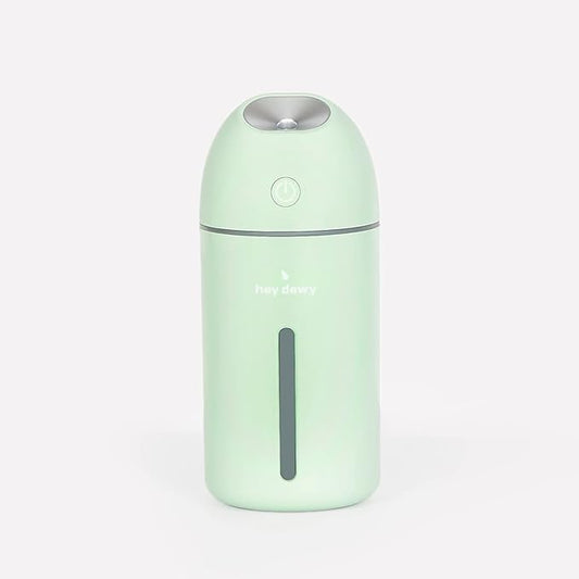 Hey Dewy Wireless, Rechargeable, Self-Care, Skin-Nourishing, Hydrating, Portable Cool Mist Humidifier (Sage)