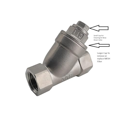 1 1/4" Y Strainer Stainless Steel 316 800 PSI WOG 20 Mesh