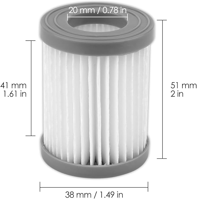 (4 Pack) M320 Replacement HEPA Filters Compatible with Lefant M320/ M320G Robotic Vacuum Cleaner, Upright Filter, Canister Filters, Vacuum Filter, Filters Accessories Kit, Filter Kit