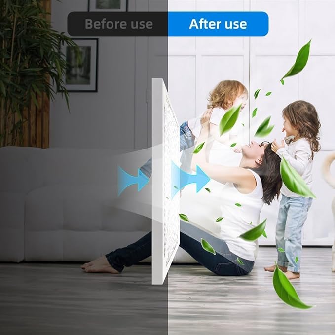 (6-Pack) 20x20x1 Furnace Air Filters, MPR 1900 & FPR 10, MERV 13 Pleated Air Filter (Actual Size: 19.75" x 19.75" x 0.75")