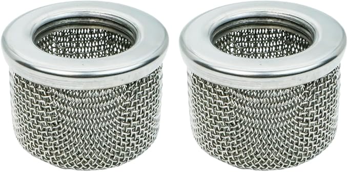 (2-Pack) 181072 1” NPT Thread Double-Layer Stainless Steel Pump Inlet Strainer Screen Filter Compatible with Graco 695, 795, 1095, 1595, 3900, 5900, 750, 1000, 1500 Airless Paint Sprayer
