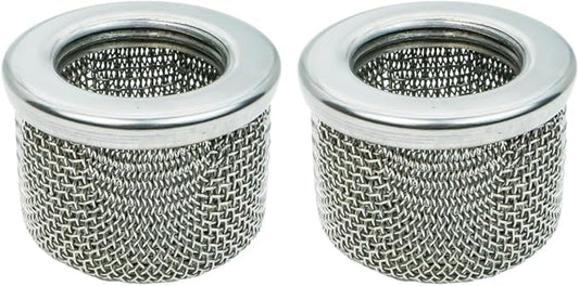 (2-Pack) 181072 1” NPT Thread Double-Layer Stainless Steel Pump Inlet Strainer Screen Filter Compatible with Graco 695, 795, 1095, 1595, 3900, 5900, 750, 1000, 1500 Airless Paint Sprayer