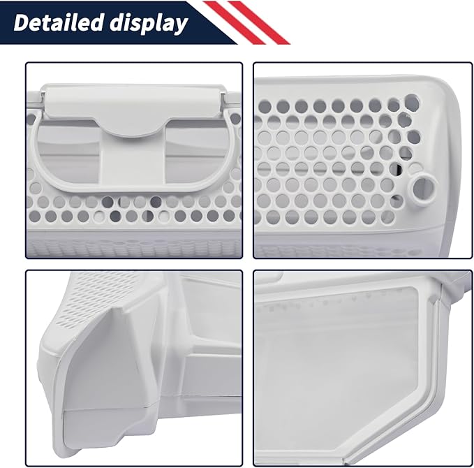 00752387 Dryer Lint Screen Filter Assembly Compatible with Bosch Dryers Replace AP5984732 00753637 752387 753637 Dryer Lint Fluff Filter