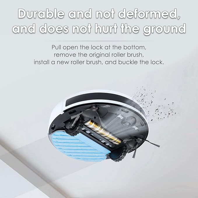 (3 Pieces) N10 Roller Brushes Main Brush Replacement Parts for Ecovacs DEEBOT OZMO N10 N10 Plus 920 950 T8 AIVI Max T9 T5 N5 N7 N8+ N8 Pro DX55 DX93 DJ65 Roller Brush