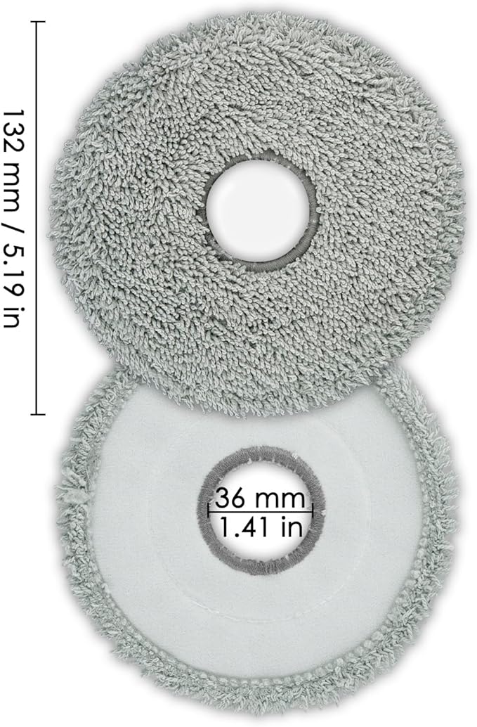 (4 Pack) L40 Ultra Replacement Mop Pads for Dreame X50 Ultra/ X40 Ultra/ X30 Ultra/ L10s Ultra/ L10s Pro Gen 2/ L10s Pro Ultra/ L10s Plus/ Mova P10 Pro Ultra Robot Vacuum, Replacement Mop Cloths