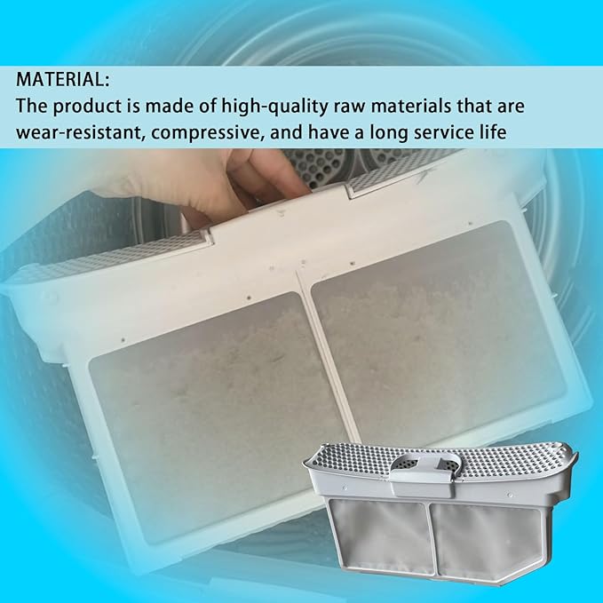 00752387 00753637 Clothes Dryer Lint Screen Filter Fluff Replacement Compatible with Bosch Dryer Replaces 753637 AP5984732 PS11724770 4454424