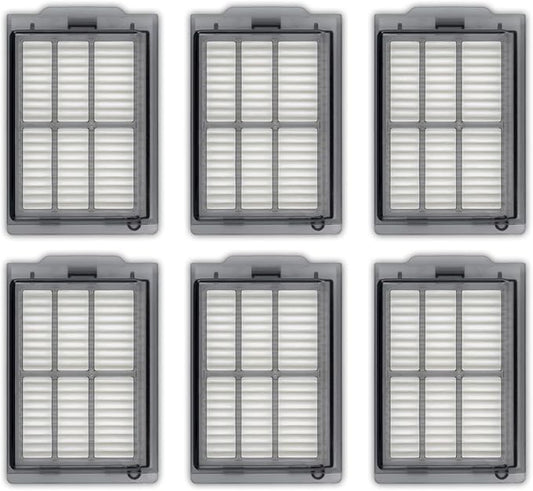 (6 Pack) Plus 405 Combo, Plus 505 Combo Replacement HEPA Filters for iRobot Roomba Plus 505 Combo robot, Plus 405 Combo, Plus 505, Plus 405, Vacuum Filters, Upright Filter, Canister Filter