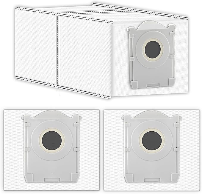 (3 Pack) X9 PRO OMNI Replacement Dust Bags for ECOVACS DEEBOT X9 PRO OMNI/ T80 Omni/ T50 PRO Omni/ T50 MAX PRO Omni/ X8 Pro Omni robot vacuum, Activated Carbon Disposable Bags, Vacuum Bag