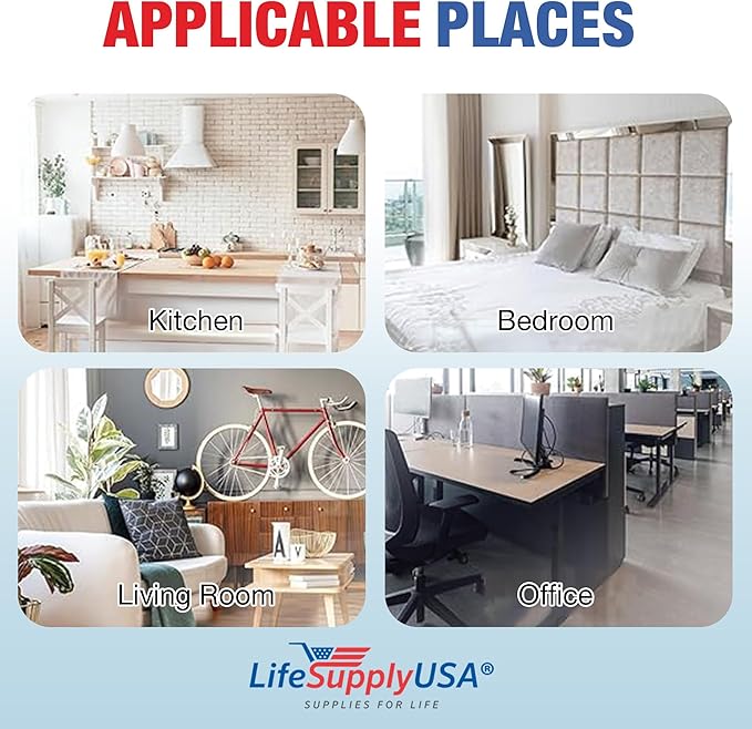 HEPA SmokeStop Filter Replacement Compatible with Blueair Classic 400 Series Air Purifiers: 402, 403, 405, 410, 450E, 455EB, 480i by LifeSupplyUSA (2-Pack)