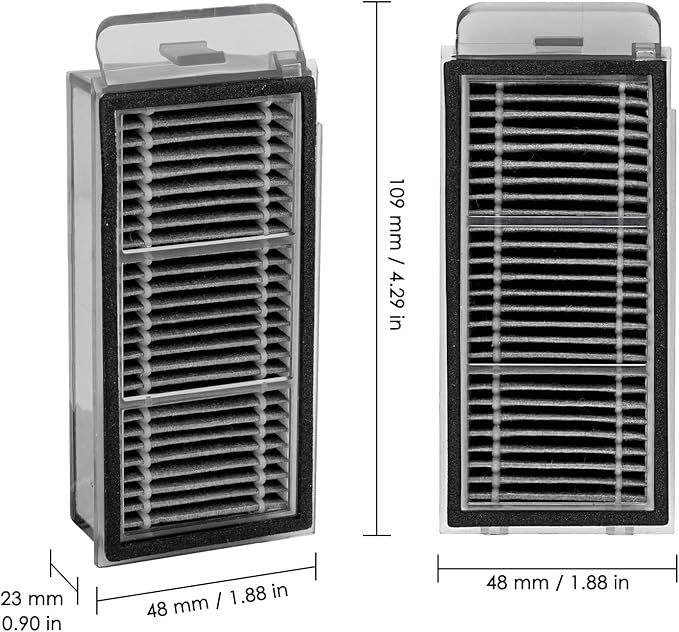 (4 Pack) X50 Ultra Replacement HEPA Filters Compatible with Dreame X50 Ultra/ L50 Ultra/ L40S Pro Ultra/ X50 master/Mova V50 Ultra Robot Vacuum Cleaner, Filter Kit, Filters Accessories Kit