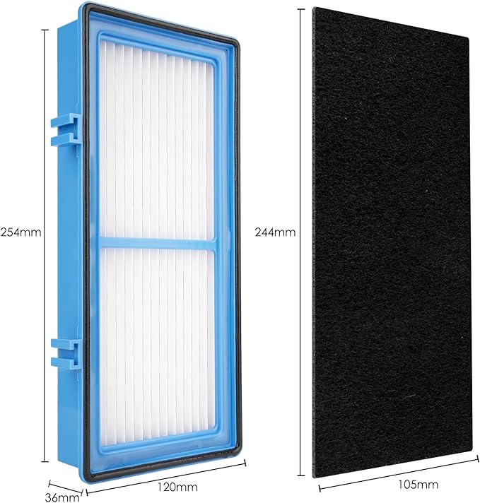 (3 Pack) AER1 Filter 1 HEPA Filters + 2 Carbon Booster Filters Compatible With Holmes AER1 Type Total Air Filter, HAPF30AT And HAP242-NUC, Replacement HEPA Filter Kit