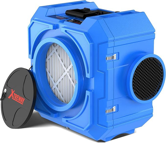 Hepa Air Scrubber Commercial Air Purifier with 3-Stage Filtration Negative Air Machine Industrial Air Purifier for Heavy Duty, 550CFM