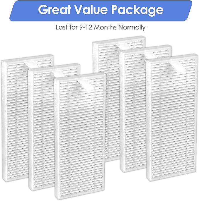 (6 Pack) M310 Replacement HEPA Filters Compatible With Lefant M310 Robot Vacuum Cleaner, Filters Accessories Kit, Filter Kit
