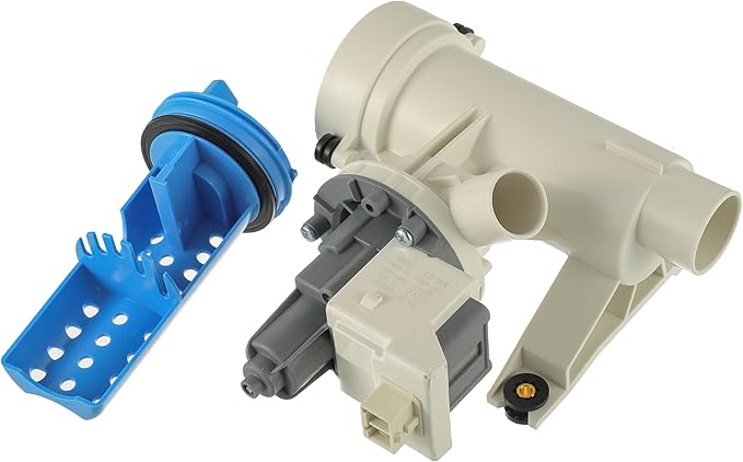 (Upgraded) WH11X29539 Washer Drain Pump and Filter Assembly Compatible with GE Front Load Washing Machines Clothes Washer Replacement Parts AP6986715 4962370 PS16217203 EAP16217203 B25-3A04 PD00065822