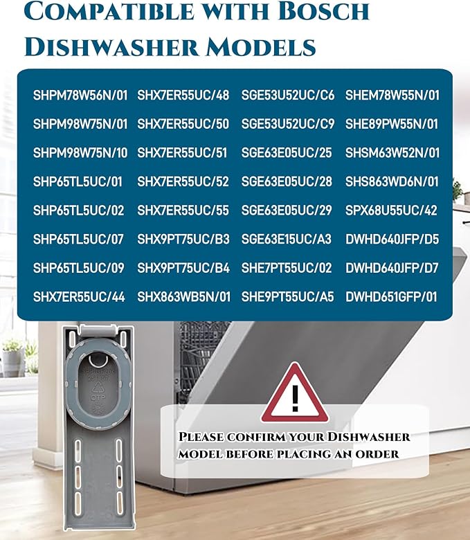 00611575 Dishwasher Rinse-Aid Dispenser Cap Replacement for Bosch,SHX68T52UC/02,SHE65T56UC/02,SHX68T55UC/02,SPV5ES53UC/07,SHE65T52UC/01,Replaces 611575,1559855,AP4483014,PS8727395,EAP8727395