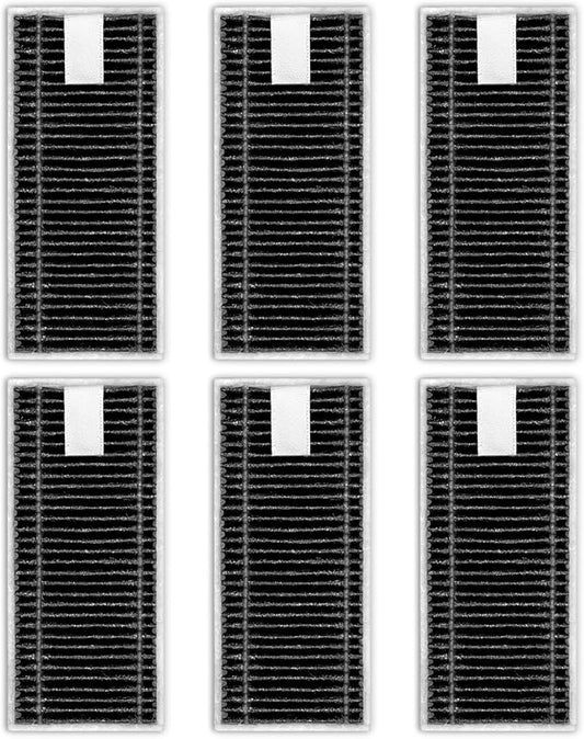 (6 Pack) X9 Pro Omni Replacement HEPA Filters for ECOVACS DEEBOT X8 Pro Omni, X9 Pro Omni, T80 Omni, X8 OMNI, X11 OmniCyclone, X11 Pro Omni Robot Vacuum, Filters Accessories Kit, Upright Filter