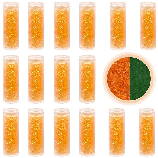 0.5 Gram Desiccant Packs Food Grade, 1500 Pack Silica Gel Canister with Indicating Silica Gel Beads (Orange to Green), Silica Gel Packets Moisture Absorber Packets