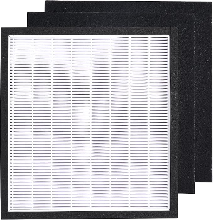 HEPA Filter Kit - 1 HEPA Filters & 2 Carbon Pre-Filters Replacement for Oreck WK01234QPC Air Purifier Filter, oreck air 94 filter, Airvantage WK10002QPC WK10052QPC