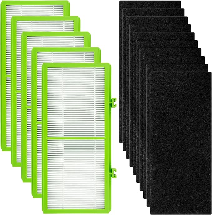 (15 Pack) AER1 Filter 5 HEPA Filters + 10 Carbon Booster Filters Compatible with Holmes AER1 Type Total Air Filter HAPF300AH True HEPA Filter, Replacement HEPA Filter Accessories