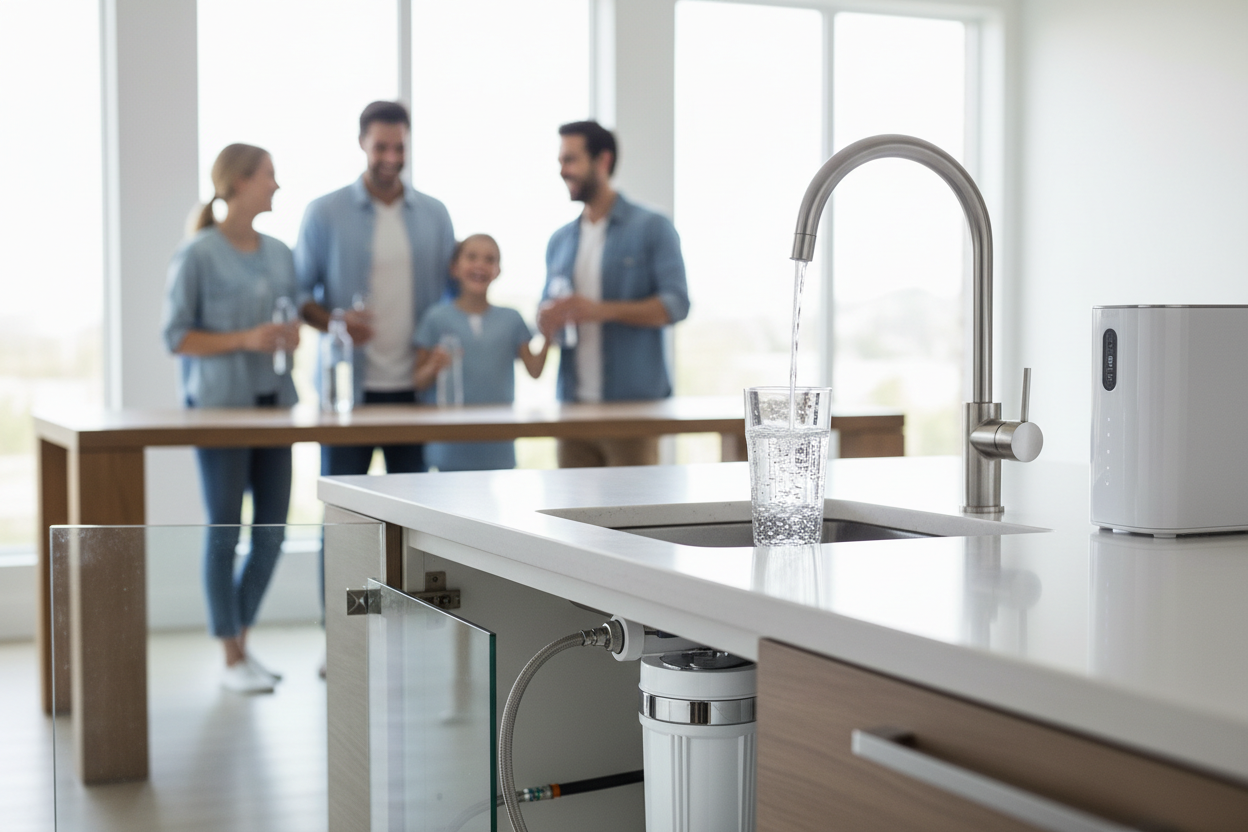 At HydroShielding, we are dedicated to delivering clean, safe, and healthy water for every home and business. Our mission is simple: to provide high-quality water quality control filters that protect your family and ensure that every drop you drink meets the highest standards of purity. (make it real photo)